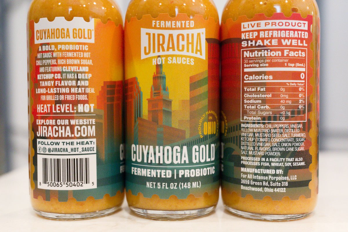 Cuyahoga Gold Sauce 6 - PACK! - Jiracha Fermented Hot Sauces
