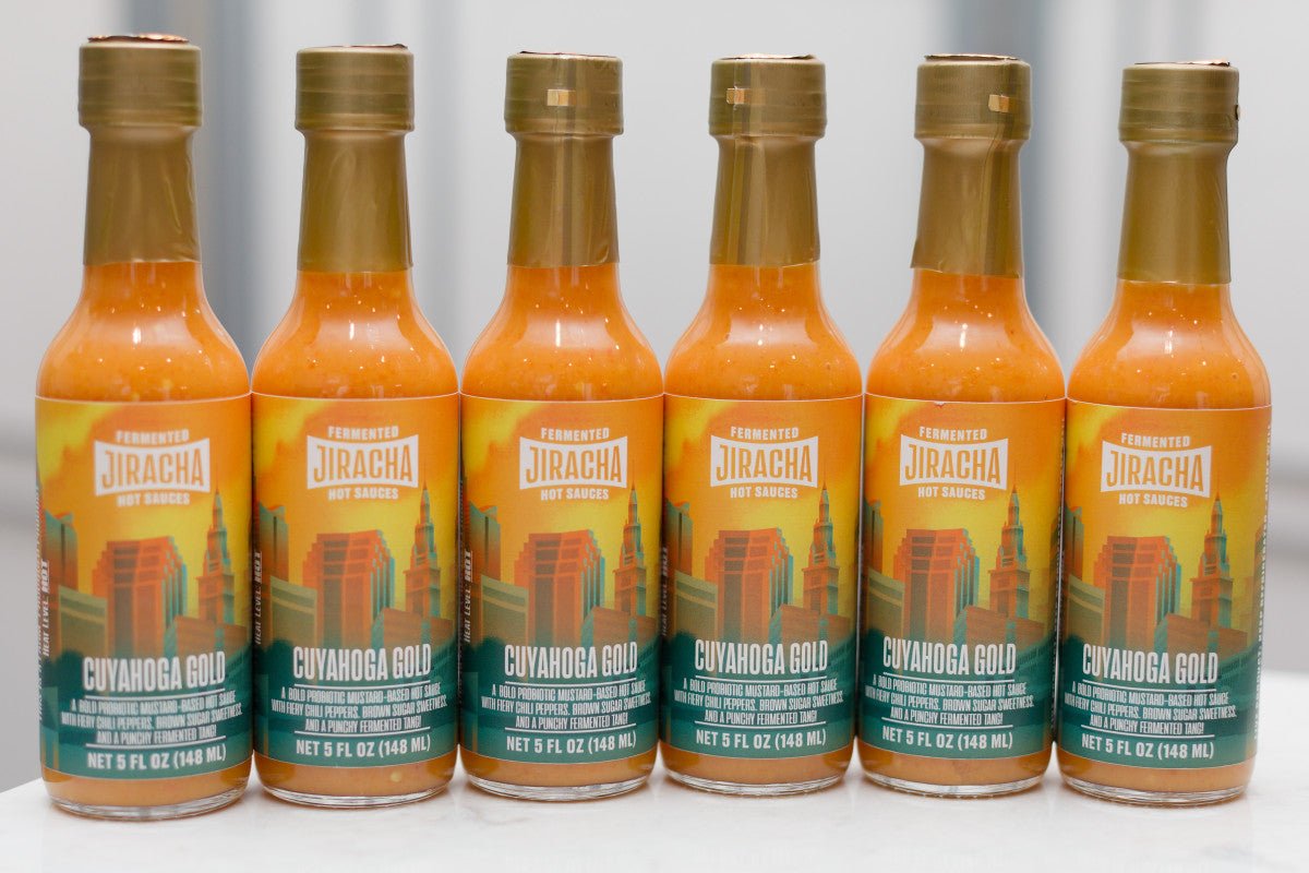 6 - Pack Cuyahoga Gold! - Jiracha Fermented Hot Sauces