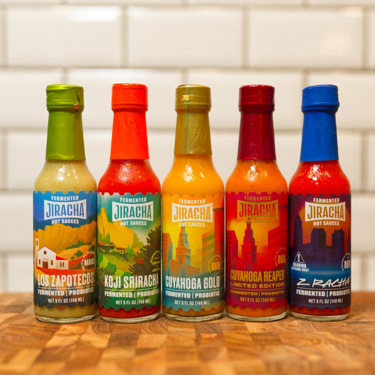 Jiracha Flight 5-Pack - Jiracha Fermented Hot Sauces
