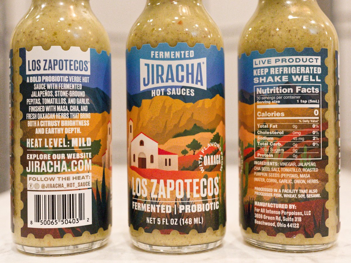 Los Zapotecos: Verde Hot Sauce 6 - PACK! - Jiracha Fermented Hot Sauces