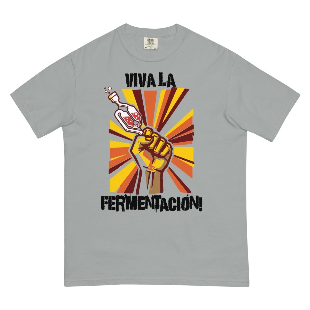 Viva La Fermentación garment - dyed heavyweight t-shirt - Jiracha Fermented Hot Sauces