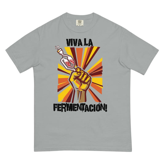 Viva La Fermentación garment - dyed heavyweight t-shirt - Jiracha Fermented Hot Sauces